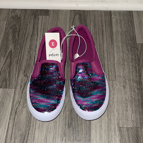 Cat & Jack Other - NWT Burgundy Sequins SlipIns